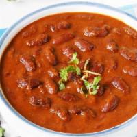 Rajma Masala · Vegan & gluten-free. Spiced red kidney beans in ginger infused onion & tomato sauce.