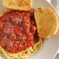 Spaghetti & Meatballs · A classic made with our own homemade meatballs and our made from scratch meat sauce.
