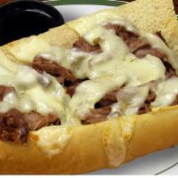 The Big Cheese · Italian beef topped with Provolone and Mozzarella cheese. 1022 calories.