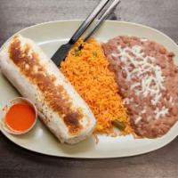 Burrito · Incluye arroz y frijoles.