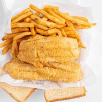 Large Catfish Dinner · Large comes with 4 pcs.