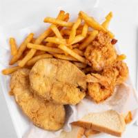 Your Choice Of 2 Items · Catfish, catfish fillet, ocean perch, jack salmon, tilapia, chicken wings, chicken tenders, ...