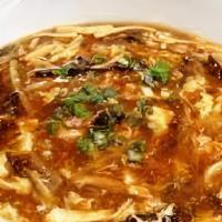 Hot & Sour Soup ￼ · Spicy.