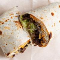 Burritos · Filled with rice, beans, cheese, and lettuce.