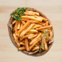 Fine Fries · Golden fried to a crisp and seasoned