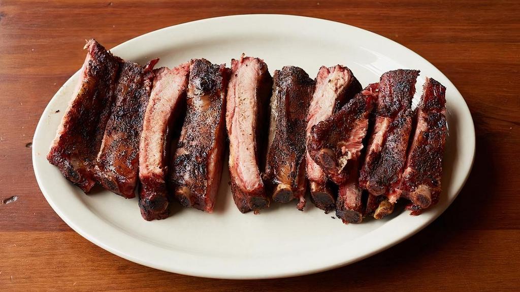Rib Dinner · 6 St Louis Ribs With Your Choice Of Original Dry Rub Or Honey BBQ Sauce. Choice Of Two Sides