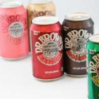 Brown Canned Soda · Hard-to-find Dr. Brown Sodas - Black Cherry, Ginger Ale, Cel-Ray, Cream Soda, Diet Black Che...