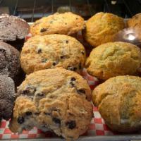 1/2 Dozen Muffins · An assortment of available flavors.  We typically have blueberry, pineapple nut, chocolate a...