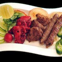 Mix Grill Platter · Includes Chicken Boti, Malai Chicken Boti, Chicken Tikka Boti, Pasanda kabab and Beef seekh ...