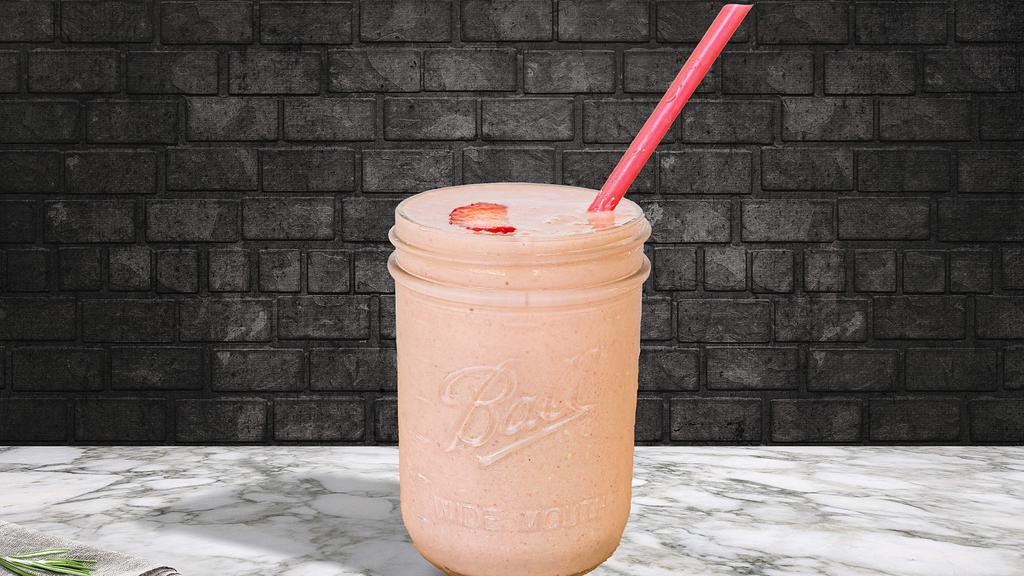 Sweet Strawberry Milkshake · Two hearty scoops of strawberry ice cream, milk, and strawberry sauce, blended to delicious perfection.