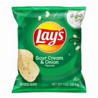 Sour Cream & Onion Lays Chips · Sour Cream & Onion Lays Chips 1oz Bag