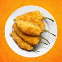 Jalapeno Popper Jailed (6 Pcs) · Six lightly breaded and fried jalapano poppers. Served with a side of ranch dip.