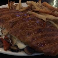 Steak Sand · Pepper jack cheese, mushrooms, red pepper, onions, and chipotle dressing.

The Chicago Depar...