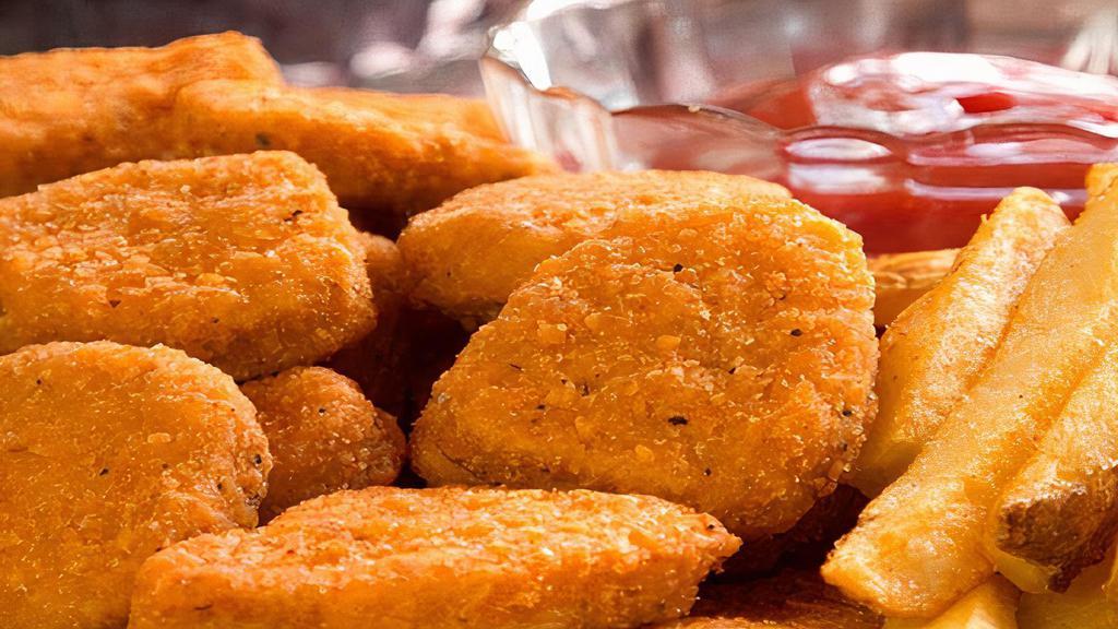 Chicken Nuggets 20 Pc · Served with fries,bread,coleslaw