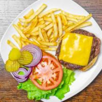 American Classic Cheeseburger · There are no corners cut on this one. Egberts starts with our Angus beef burger, melted Amer...