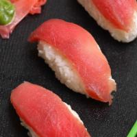 Tuna (Maguro) · 3 pieces sushi or 3 pieces sashimi.