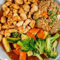Hibachi Chicken · All served w soup, salad, vegetable & fried rice.