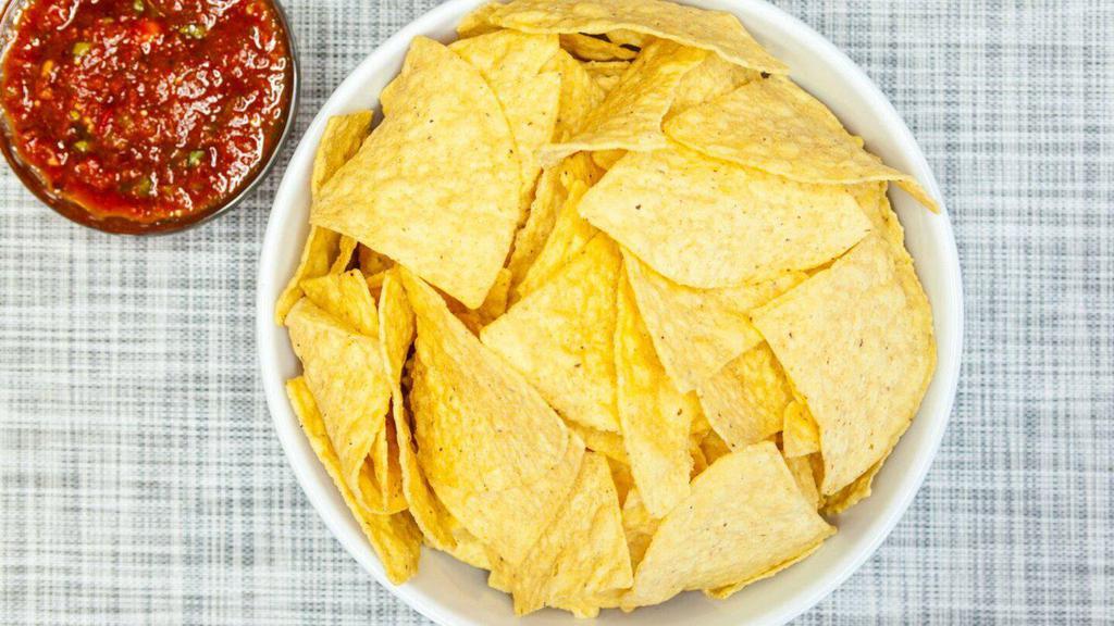 Chips & Salsa · Housemade salsa served with fresh tortilla chips.