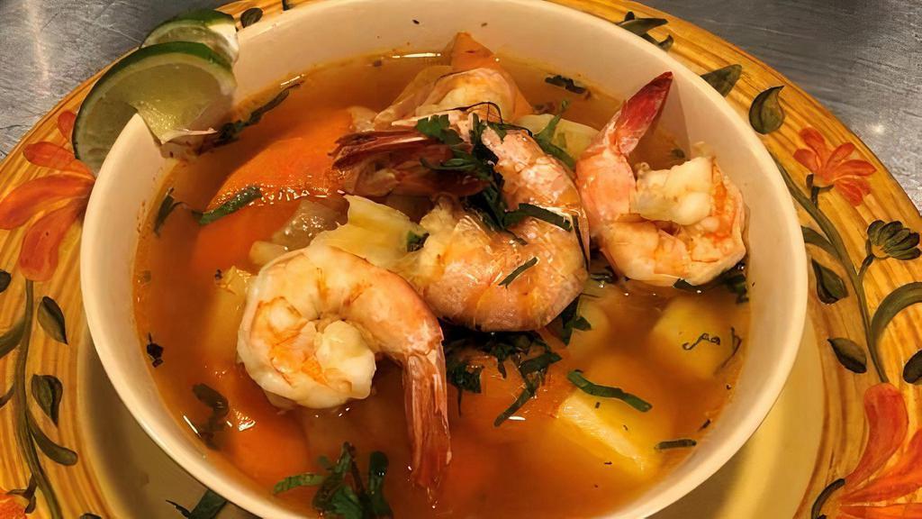Caldo De Camaron · Shrimp Soup.