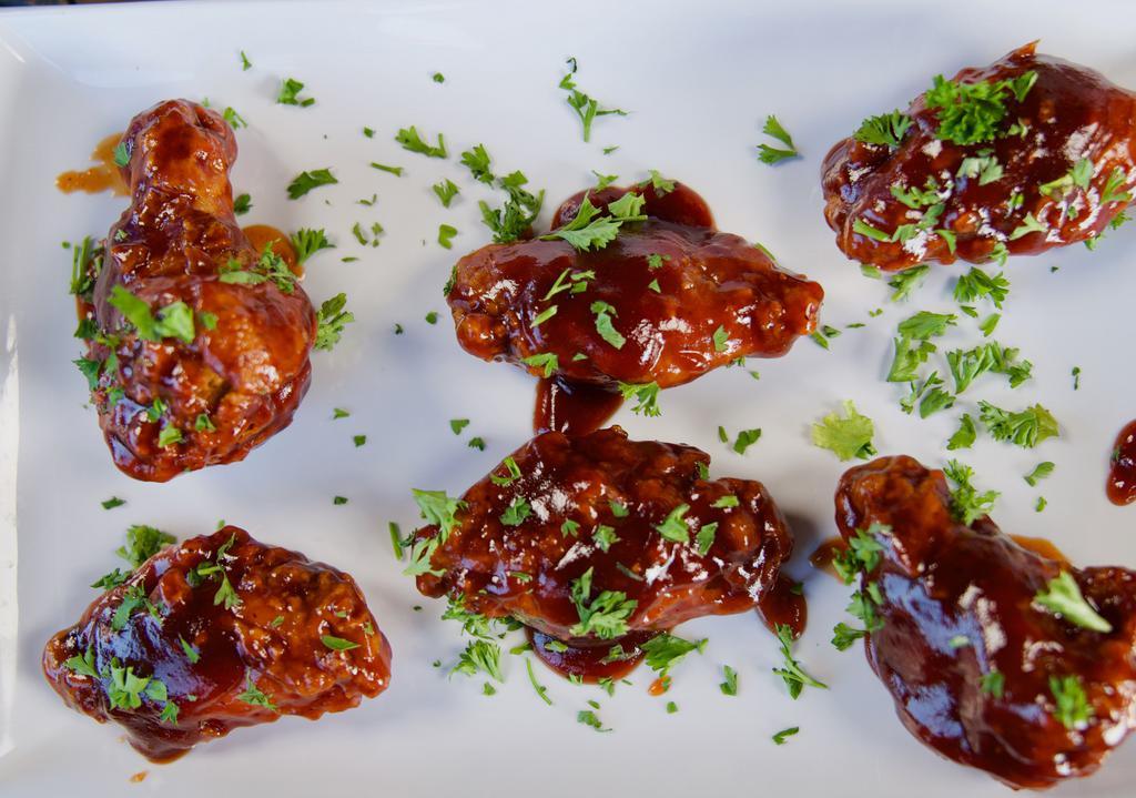 Lava  Wings  · Six pieces. Fried wings with your choice of ranch, BBQ, or spicy.