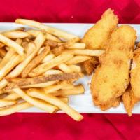 Fried Catfish Basket · Hand tossed (3) catfish fillet in our homemade batter and fried to perfection, served with c...