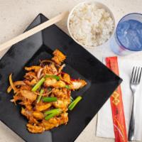 Szechuan Chicken · Thinly sliced chicken breast in Szechuan sauce stir-fried with green and white onion dry pep...
