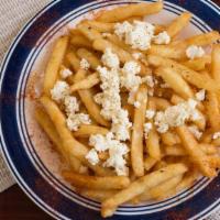  Greek Fries · Feta cheese and oregano.
