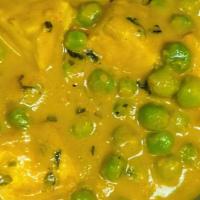 Matar Paneer · A dish consisting of green peas and paneer cooked with homestyle creamy sauce.