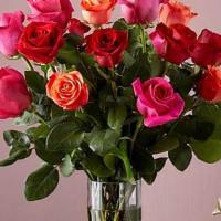 18 Mixed Rose Bouquet · Live happily with the Ever After Mixed Rose Bouquet. This arrangement features 18 roses in t...