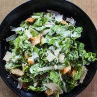 Classic Caesar · Romaine, house croutons, shaved parmesan,. classic garlicky caesar dressing