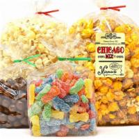 Movie Night Special  · #4 Bag of Regular Seasoned Popcorn or Buttered Popcorn

1# Famous Chicago Mix

1# Cookie Dou...