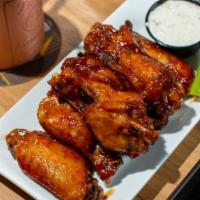 Smoked Fried Chicken Wings · Wings smoked in house, fried crisp.