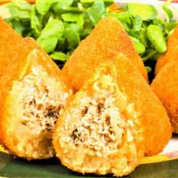 Chicken Croquettes / Coxinhas · Rain drops of fried goodness - filled with chicken (each)