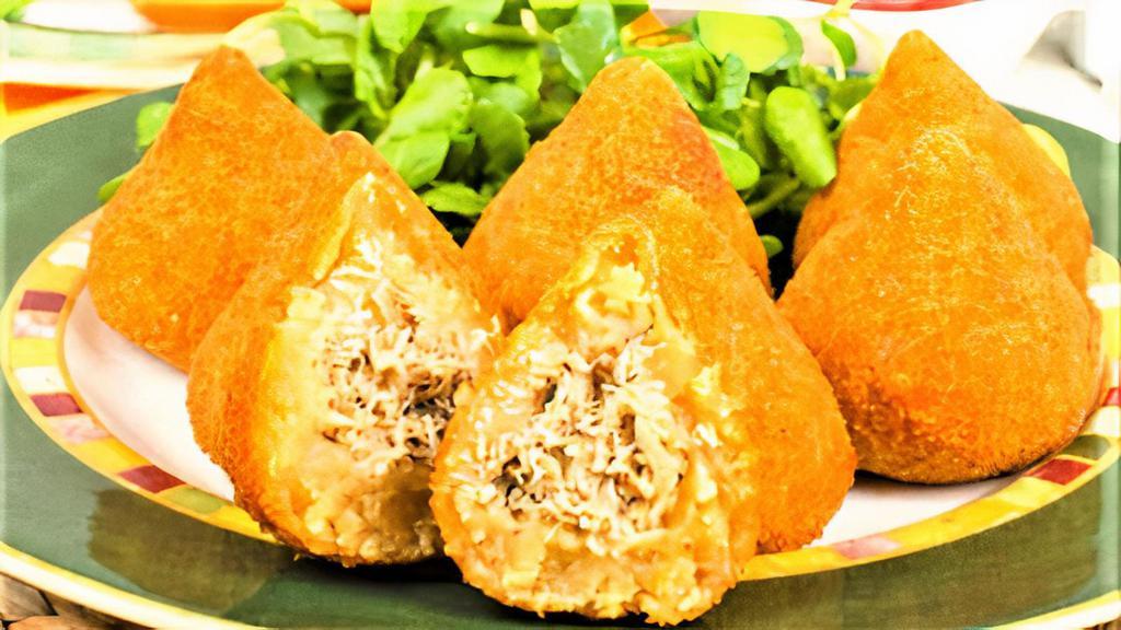 Chicken Croquettes / Coxinhas · Rain drops of fried goodness - filled with chicken (each)