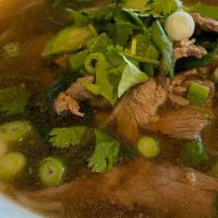 Goi Tio Nua (Pho) · Noodle soup with beef.