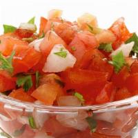 Pico De Gallo · Mexican salsa made from chopped tomatoes onions and jalapenos.