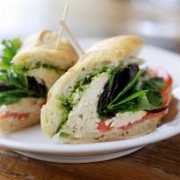 Chicken Pepper Jack · roasted all-natural chicken, pepper jack cheese, organic tomato, organic mixed greens, roast...