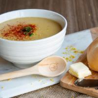 Lentil Soup · A hearty Mediterranean classic soup, cooked with lentils and spices