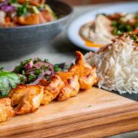 Single Skewer · One charcoal-grilled skewer of your choice of tender Kabob (+$1), Chicken Tawouk, Beef Kafta...
