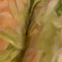 Thai Spring Roll (2 Pcs.) · Shrimp, lettuce, cucumber and rice noodles, wrapped in crystal rice paper. Served with house...