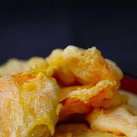 Sweet Potato Tempura · Crispy sweet potato slices fried in a light tempura batter until golden brown. Served with h...