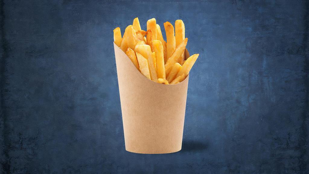 Crispy Fries · Thinly sliced potatoes are deep fried till they are crisp and sprinkled with salt, pepperÂ