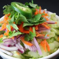 Cucumber Salad · Cool cucumber salad with delicious Thai vinaigrette!