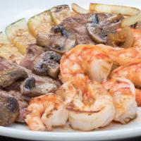 Family Meal · Steak& Shrimp for Four      22oz. steak and 28 pcs. of shrimp  Includes four entrees of sala...