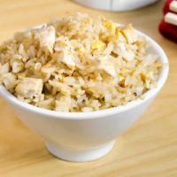 Hibachi Chicken Rice · The original Benihana classic. Grilled chicken, rice, egg and chopped vegetables with garlic...