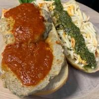 Pan Fried Meatball Grinder · A Cuomo “original “ and one of our “signature” recipes! We take three of our famous Cuomo fa...