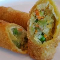Vegetable Spring Roll (2) · Vegetarian. Cabbage, carrot, and vermicelli.