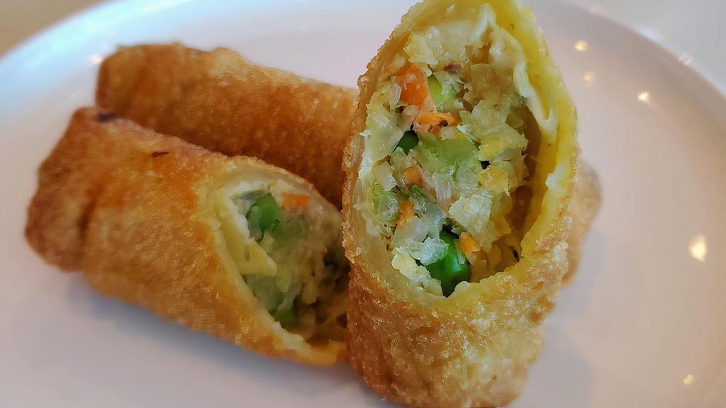 Vegetable Spring Roll (2) · Vegetarian. Cabbage, carrot, and vermicelli.