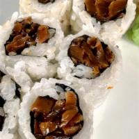 Shiitake · Marinated Shiitake mushroom sushi roll. 8 pieces.