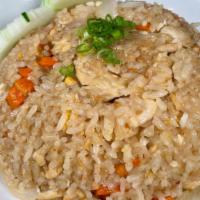 Fried Rice · A classic stir-fry fried rice made with a choice of meat, egg, carrot, onion, and scallion.